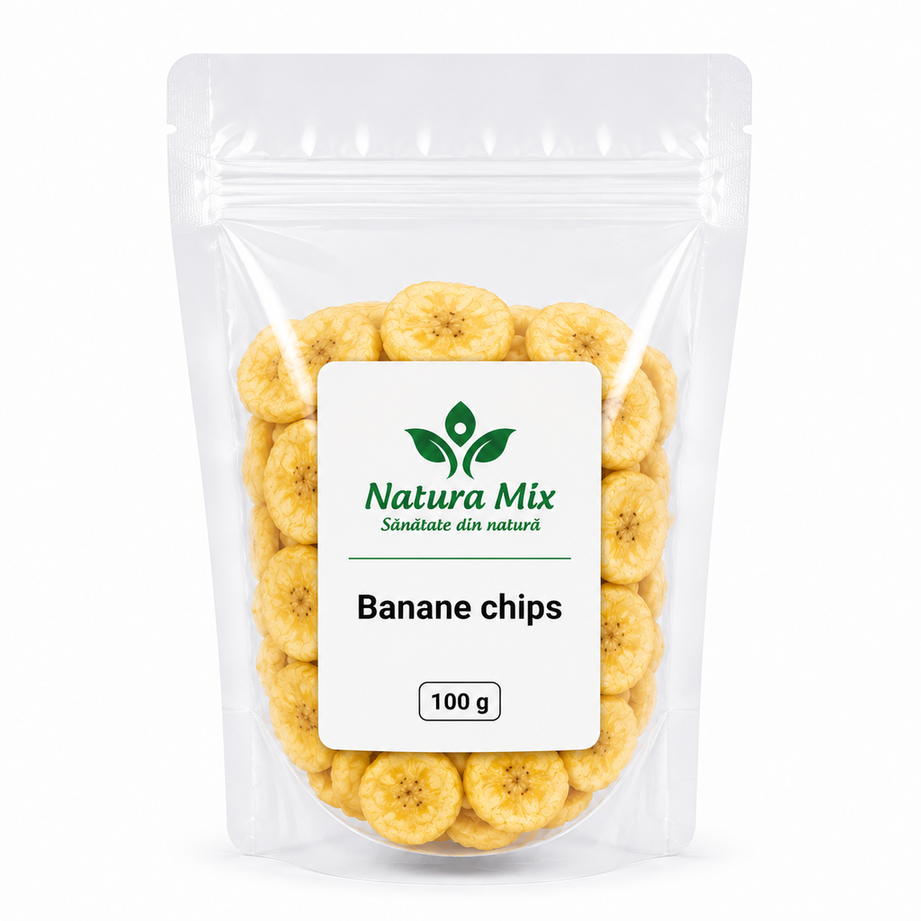 Banane chips 100 g Banane chips 100 g - imagine 1