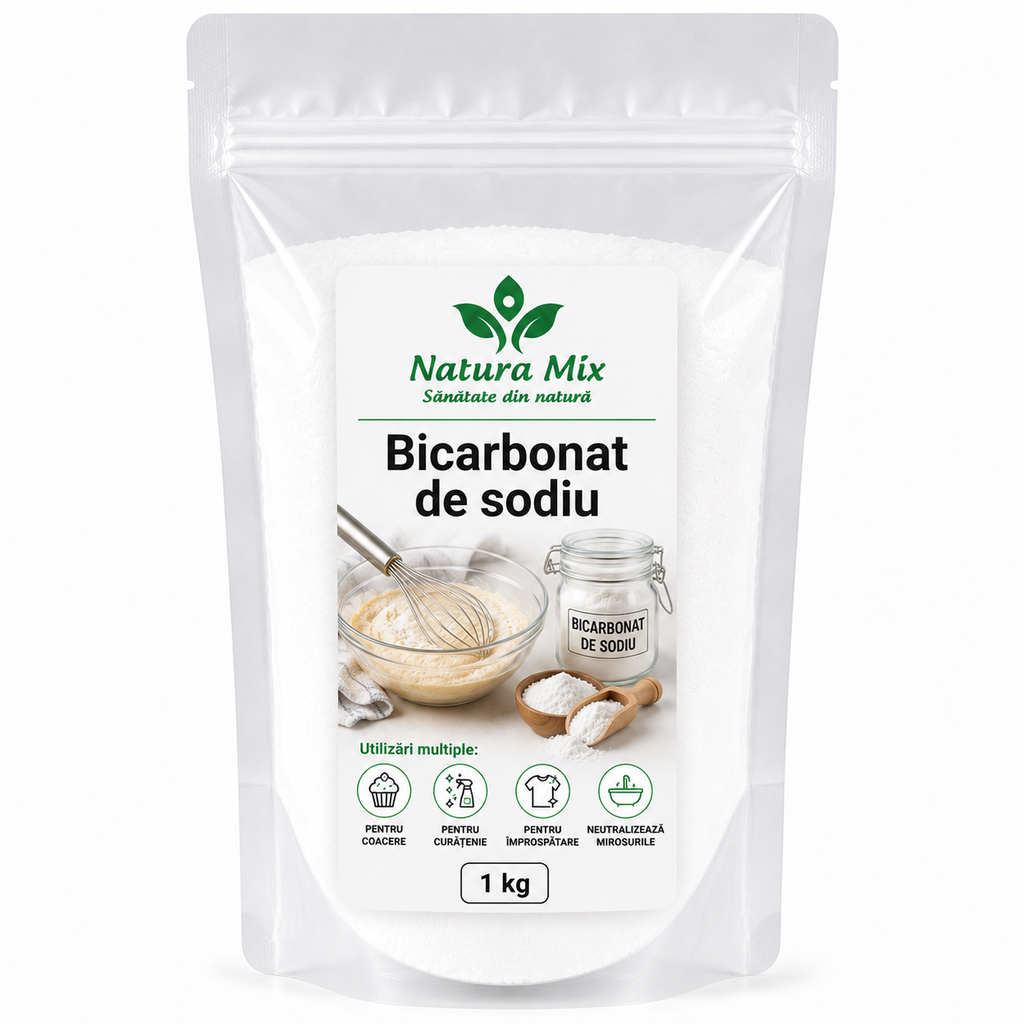 Bicarbonat de sodiu 1 kg Bicarbonat de sodiu 1 kg - imagine 1