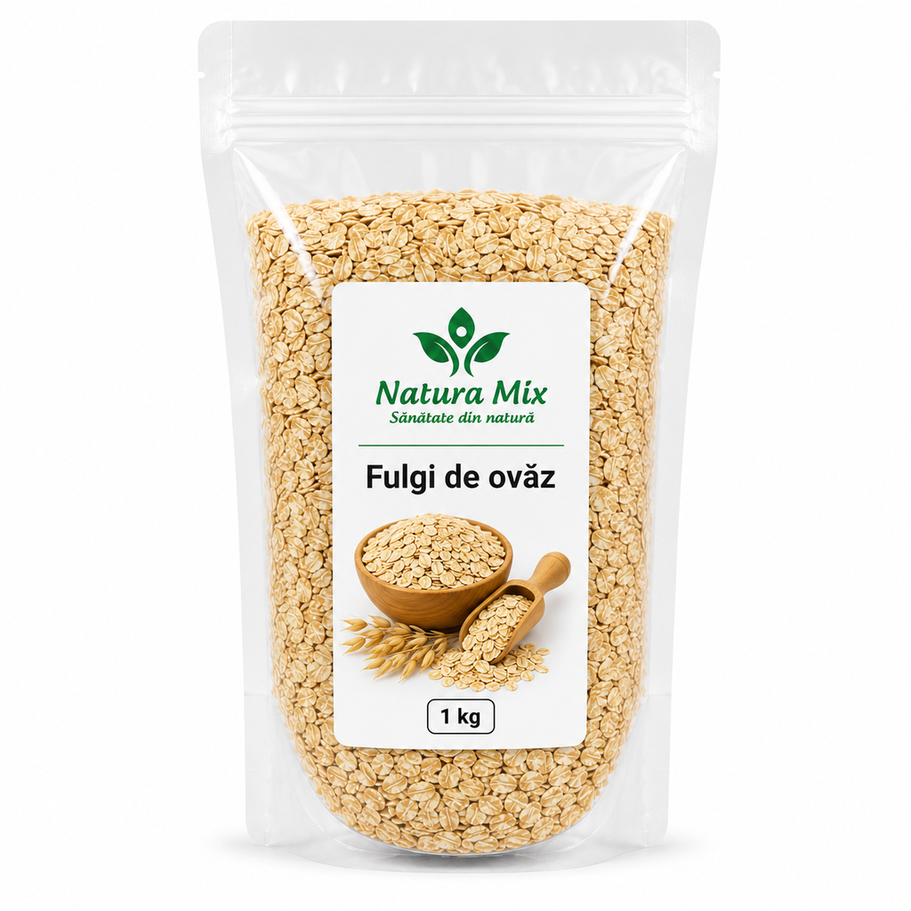 Fulgi de ovaz 1 kg Fulgi de ovaz 1 kg - imagine 1