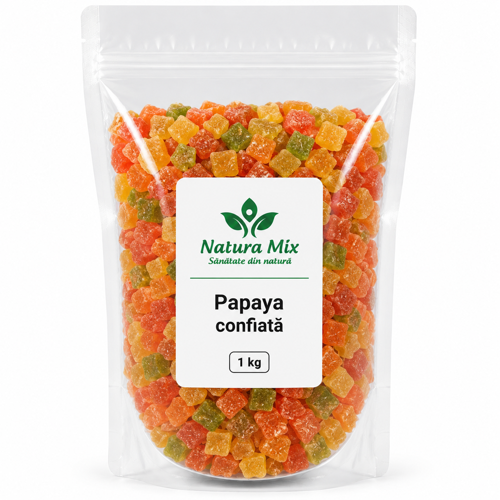 Papaya confiata 1 kg Papaya confiata 1 kg - imagine 1