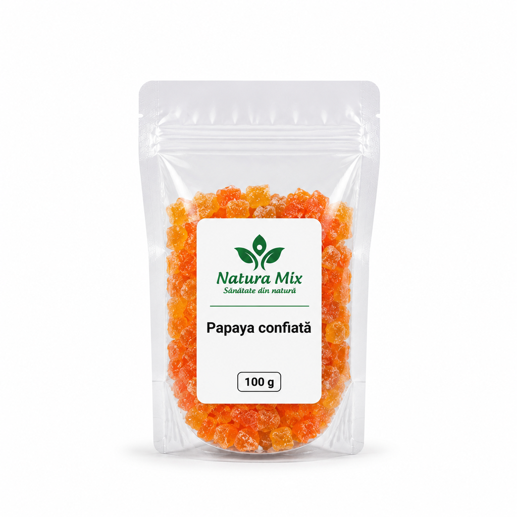 Papaya confiata 100 g Papaya confiata 100 g - imagine 1