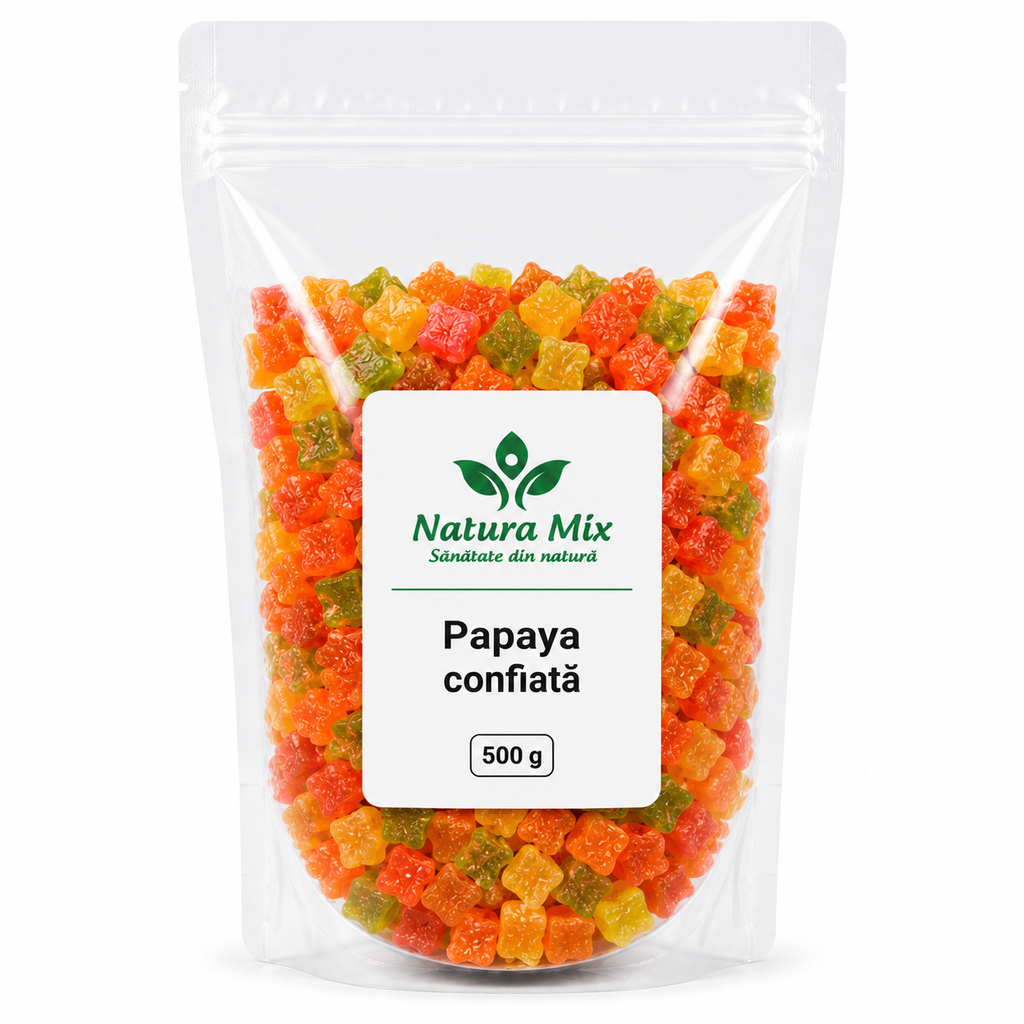 Papaya confiata 500 g Papaya confiata 500 g - imagine 1