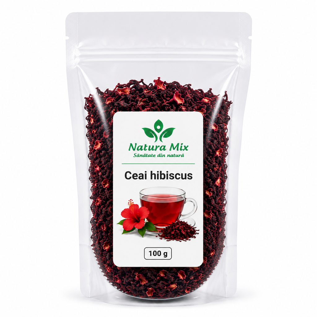 Ceai hibiscus 100 g Ceai hibiscus 100 g - imagine 1
