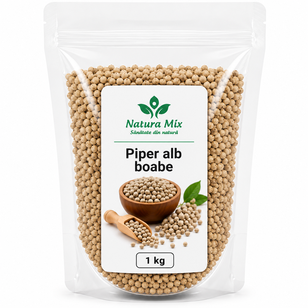 Piper alb boabe 1 kg Piper alb boabe 1 kg - imagine 1