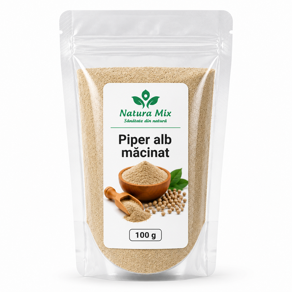 Piper alb macinat 100 g Piper alb macinat 100 g - imagine 1