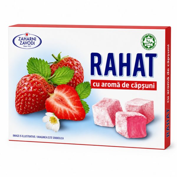 Rahat cu aroma de capsuni 140 g