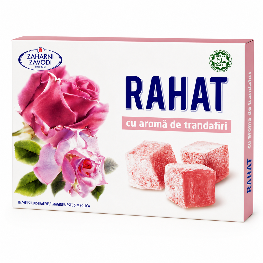 Rahat cu aroma de trandafiri 140 g Rahat cu aroma de trandafiri 140 g - imagine 1